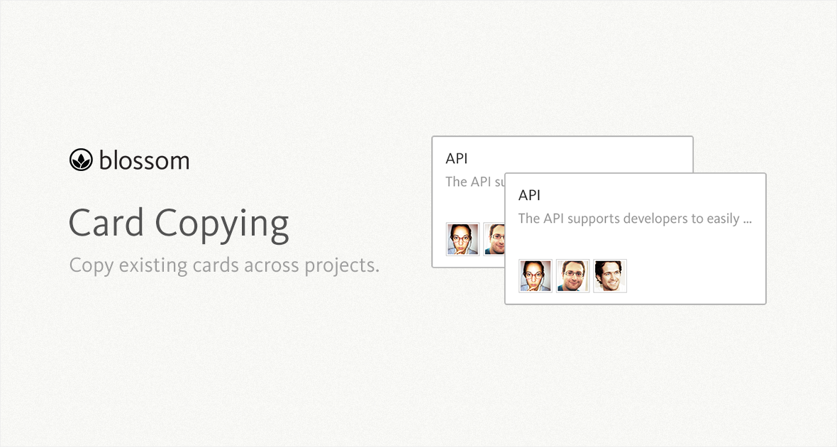 Copy Cards - Blossom Update