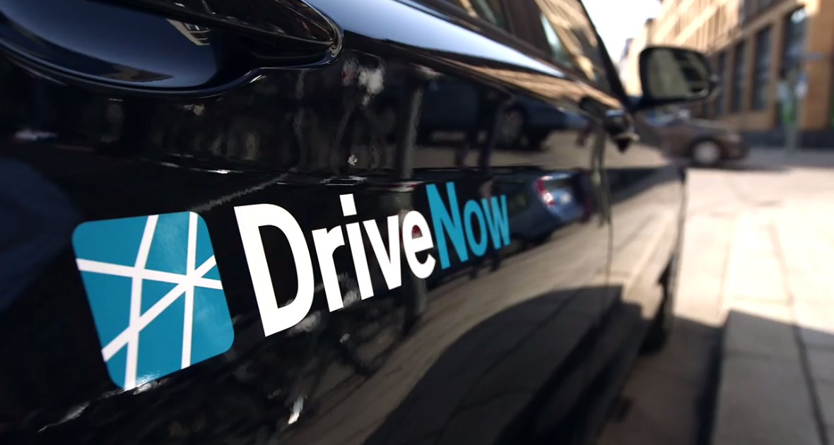 One of the DriveNow cars